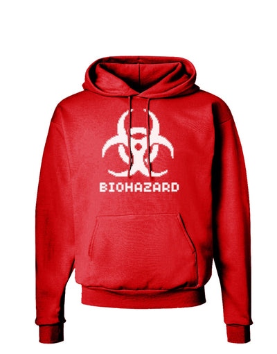 Biohazard Symbol Pixels - Apocalypse Dark Hoodie Sweatshirt-Hoodie-TooLoud-Red-Small-Davson Sales