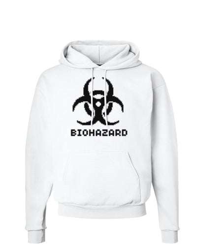 Biohazard Symbol Pixels - Apocalypse Hoodie Sweatshirt-Hoodie-TooLoud-White-Small-Davson Sales