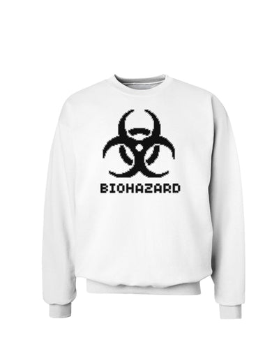 Biohazard Symbol Pixels - Apocalypse Sweatshirt-Sweatshirts-TooLoud-White-Small-Davson Sales