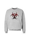 Biohazard Symbol Red Stone - Apocalypse Sweatshirt-Sweatshirts-TooLoud-AshGray-Small-Davson Sales