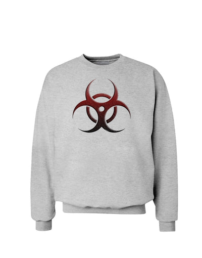 Biohazard Symbol Red Stone - Apocalypse Sweatshirt-Sweatshirts-TooLoud-AshGray-Small-Davson Sales