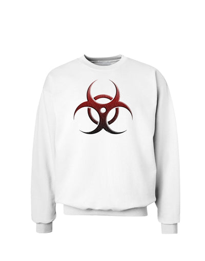 Biohazard Symbol Red Stone - Apocalypse Sweatshirt-Sweatshirts-TooLoud-White-Small-Davson Sales