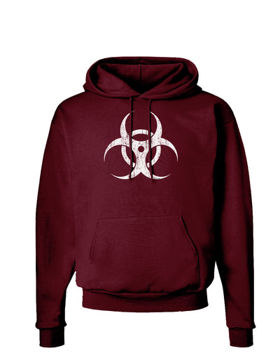 Biohazard Symbol - Vintage Apocalypse Dark Hoodie Sweatshirt-Hoodie-TooLoud-Maroon-Small-Davson Sales