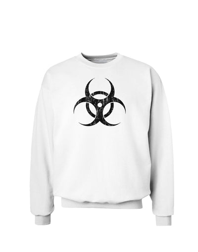 Biohazard Symbol - Vintage Apocalypse Sweatshirt-Sweatshirts-TooLoud-White-Small-Davson Sales