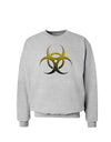 Biohazard Symbol Yellow Stone Apocalypse Sweatshirt-Sweatshirts-TooLoud-AshGray-Small-Davson Sales