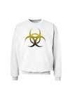 Biohazard Symbol Yellow Stone Apocalypse Sweatshirt-Sweatshirts-TooLoud-White-Small-Davson Sales