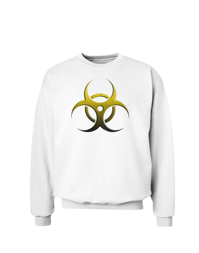 Biohazard Symbol Yellow Stone Apocalypse Sweatshirt-Sweatshirts-TooLoud-White-Small-Davson Sales