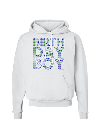 Birthday Boy - Blue and Green Dots Hoodie Sweatshirt by TooLoud-Hoodie-TooLoud-White-Small-Davson Sales