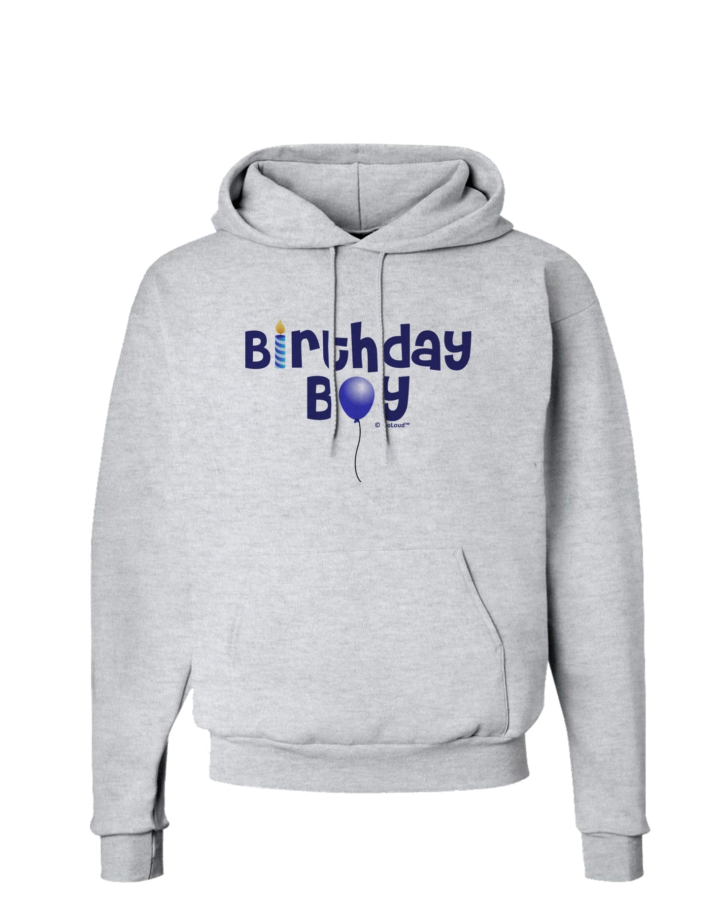 Birthday Boy - Candle and Balloon Hoodie Sweatshirt by TooLoud-Hoodie-TooLoud-AshGray-Small-Davson Sales