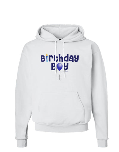 Birthday Boy - Candle and Balloon Hoodie Sweatshirt by TooLoud-Hoodie-TooLoud-White-Small-Davson Sales