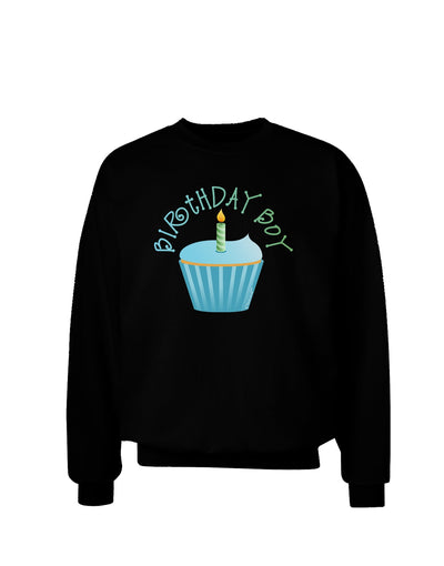 Birthday Boy - Candle Cupcake Adult Dark Sweatshirt by TooLoud-Sweatshirts-TooLoud-Black-Small-Davson Sales