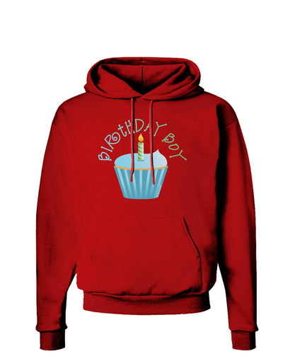 Birthday Boy - Candle Cupcake Dark Hoodie Sweatshirt by TooLoud-Hoodie-TooLoud-Red-Small-Davson Sales