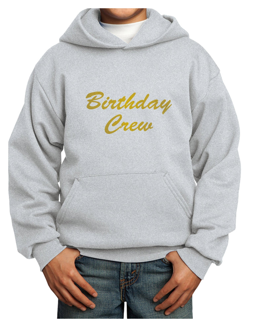 Birthday Crew Text Youth Hoodie Pullover Sweatshirt by TooLoud-Youth Hoodie-TooLoud-White-XS-Davson Sales