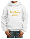 Birthday Crew Text Youth Hoodie Pullover Sweatshirt by TooLoud-Youth Hoodie-TooLoud-White-XS-Davson Sales