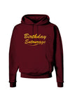 Birthday Entourage Text Dark Hoodie Sweatshirt by TooLoud-Hoodie-TooLoud-Maroon-Small-Davson Sales