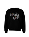 Birthday Girl - Birthday Candles Adult Dark Sweatshirt by TooLoud-Sweatshirts-TooLoud-Black-Small-Davson Sales