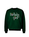 Birthday Girl - Birthday Candles Adult Dark Sweatshirt by TooLoud-Sweatshirts-TooLoud-Deep-Forest-Green-Small-Davson Sales