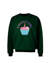 Birthday Girl - Candle Cupcake Adult Dark Sweatshirt by TooLoud-Sweatshirts-TooLoud-Deep-Forest-Green-Small-Davson Sales