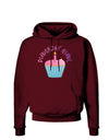 Birthday Girl - Candle Cupcake Dark Hoodie Sweatshirt by TooLoud-Hoodie-TooLoud-Maroon-Small-Davson Sales