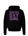 Birthday Girl - Pink and Purple Dots Dark Hoodie Sweatshirt by TooLoud-Hoodie-TooLoud-Black-Small-Davson Sales