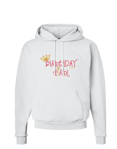 Birthday Girl - Princess Crown and Wand Hoodie Sweatshirt by TooLoud-Hoodie-TooLoud-White-Small-Davson Sales