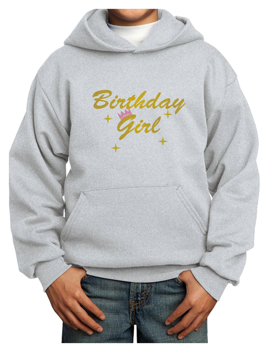 Birthday Girl Text Youth Hoodie Pullover Sweatshirt by TooLoud-Youth Hoodie-TooLoud-White-XS-Davson Sales