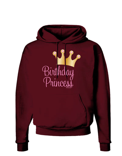 Birthday Princess - Tiara Dark Hoodie Sweatshirt by TooLoud-Hoodie-TooLoud-Maroon-Small-Davson Sales