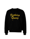 Birthday Queen Text Adult Dark Sweatshirt by TooLoud-Sweatshirts-TooLoud-Black-Small-Davson Sales