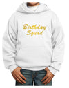 Birthday Squad Text Youth Hoodie Pullover Sweatshirt by TooLoud-Youth Hoodie-TooLoud-White-XS-Davson Sales