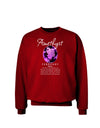 Birthstone Amethyst Dark Adult Dark Sweatshirt-Sweatshirt-TooLoud-Deep-Red-Small-Davson Sales