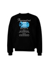 Birthstone Aquamarine Adult Dark Sweatshirt-Sweatshirt-TooLoud-Black-Small-Davson Sales