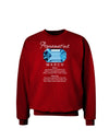 Birthstone Aquamarine Adult Dark Sweatshirt-Sweatshirt-TooLoud-Deep-Red-Small-Davson Sales