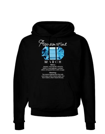 Birthstone Aquamarine Dark Hoodie Sweatshirt-Hoodie-TooLoud-Black-Small-Davson Sales