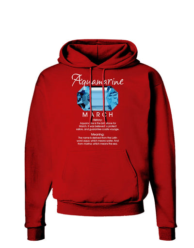 Birthstone Aquamarine Dark Hoodie Sweatshirt-Hoodie-TooLoud-Red-Small-Davson Sales