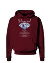 Birthstone Diamond Dark Hoodie Sweatshirt-Hoodie-TooLoud-Maroon-Small-Davson Sales