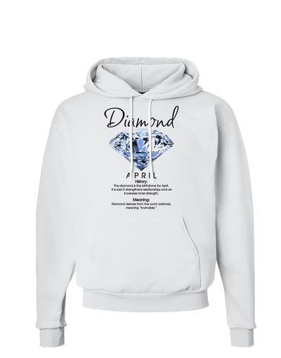 Birthstone Diamond Hoodie Sweatshirt-Hoodie-TooLoud-White-Small-Davson Sales