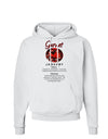 Birthstone Garnet Hoodie Sweatshirt-Hoodie-TooLoud-White-Small-Davson Sales