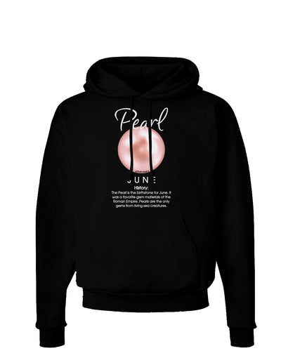 Birthstone Pearl Dark Hoodie Sweatshirt-Hoodie-TooLoud-Black-Small-Davson Sales