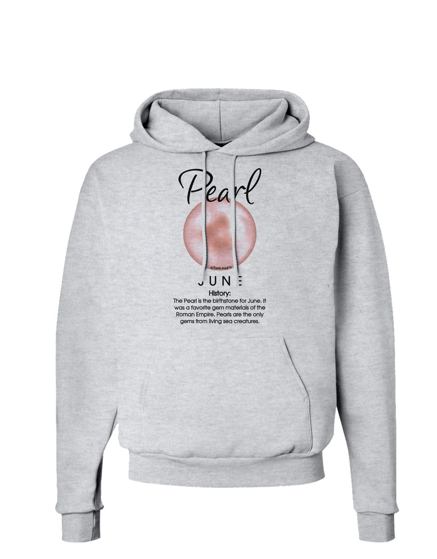 Birthstone Pearl Hoodie Sweatshirt-Hoodie-TooLoud-White-Small-Davson Sales