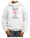 Birthstone Pearl Youth Hoodie Pullover Sweatshirt-Youth Hoodie-TooLoud-White-XS-Davson Sales