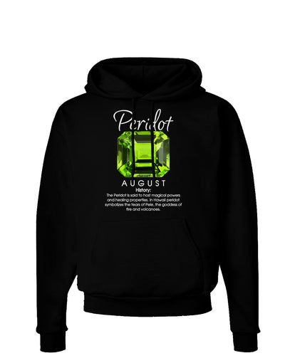 Birthstone Peridot Dark Hoodie Sweatshirt-Hoodie-TooLoud-Black-Small-Davson Sales