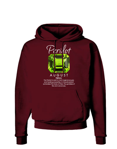 Birthstone Peridot Dark Hoodie Sweatshirt-Hoodie-TooLoud-Maroon-Small-Davson Sales