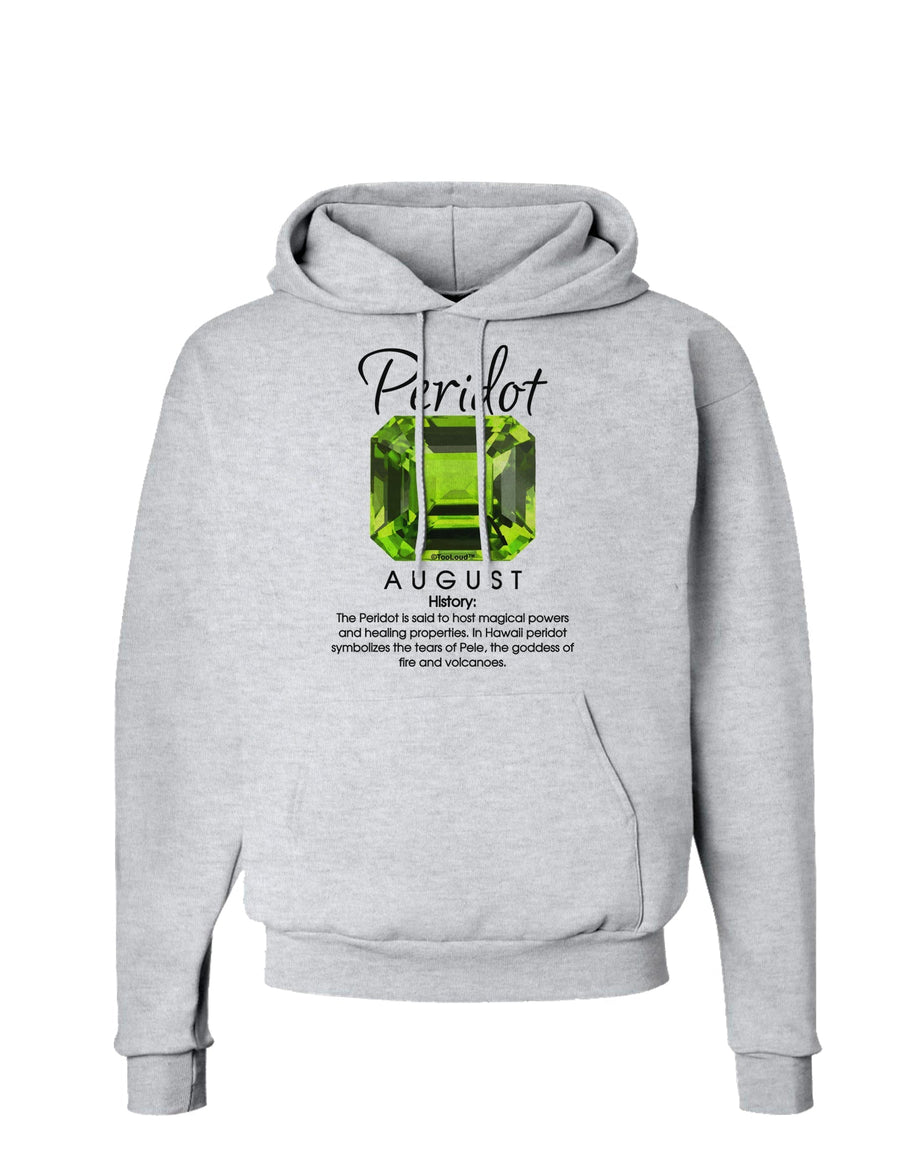 Birthstone Peridot Hoodie Sweatshirt-Hoodie-TooLoud-White-Small-Davson Sales