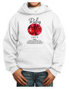 Birthstone Ruby Youth Hoodie Pullover Sweatshirt-Youth Hoodie-TooLoud-White-XS-Davson Sales