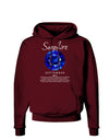 Birthstone Sapphire Dark Hoodie Sweatshirt-Hoodie-TooLoud-Maroon-Small-Davson Sales