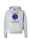 Birthstone Sapphire Hoodie Sweatshirt-Hoodie-TooLoud-AshGray-Small-Davson Sales