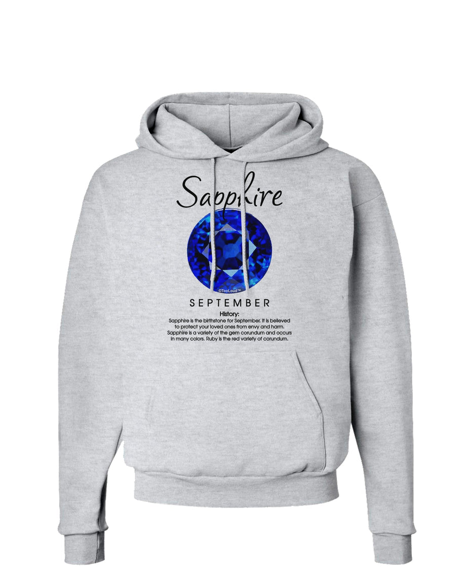 Birthstone Sapphire Hoodie Sweatshirt-Hoodie-TooLoud-White-Small-Davson Sales