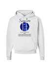 Birthstone Sapphire Hoodie Sweatshirt-Hoodie-TooLoud-White-Small-Davson Sales