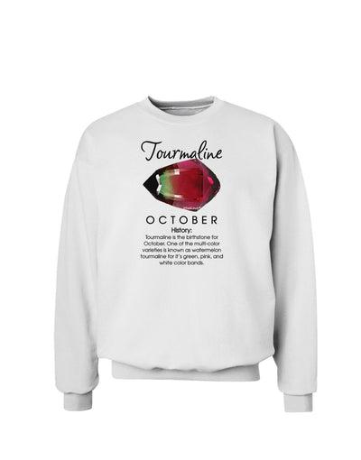 Birthstone Tourmaline Sweatshirt by TooLoud-Sweatshirts-TooLoud-White-Small-Davson Sales