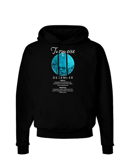 Birthstone Turquoise Dark Hoodie Sweatshirt by TooLoud-Hoodie-TooLoud-Black-Small-Davson Sales